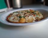 A picture of step 3 of Mince meat/ potatoes frittata.