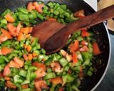 A picture of step 2 of Tofu and green veggies mix.