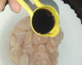 A picture of step 1 of Lemon chicken.