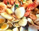 Foto del paso 2 de la receta: Spaguetti nero di seppia e frutti di mare