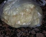 A picture of step 3 of Halwa puri    sehri special.