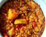 A picture of step 7 of Spicy Sausage and Lentil Casserole.