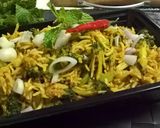 A picture of step 8 of Broccoli Rice.