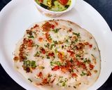 A picture of step 8 of Onion uttapam.