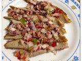 Ventresca de atún con pipirrana de pulpo