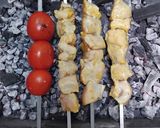 A picture of step 6 of Persian Joojeh Kebab (Saffron Chicken Kebab).