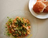 A picture of step 5 of Masala Scrambled Eggs.