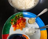 A picture of step 1 of Garlicky Red Cabbage Rice.