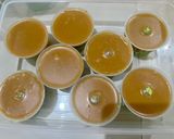 Foto langkah ke 4 dari resep Mini Pudding Gula Merah Pandan Lumut.
