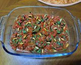 A picture of step 6 of Eggplant Mtabbak.