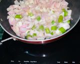 A picture of step 2 of Shahi Paneer.