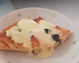 A picture of step 6 of Bread & Butter Pudding with Vanilla Custard Sauce.