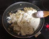 Foto del paso 5 de la receta Espaguetis con salsa carbonara de atún