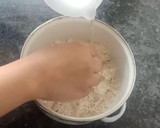 A picture of step 1 of Soft Chapati with new method.