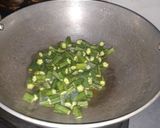 A picture of step 1 of Dahi Bhindi.