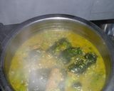 A picture of step 5 of Turiya Patra Sabji.