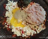 Foto langkah ke 4 dari resep Tahu ayam kukus diet.