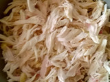 Tortillas fritas con verduras y pollo