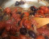 A picture of step 3 of Puttanesca Sauce.