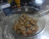 A picture of step 1 of Creamy lime cilantro shrimp tacos.