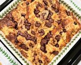 Gambar langkah 6 resipi 👩‍🍳Puding Roti Coklat Pisang.