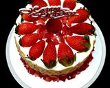 รูปขั้นตอนการทำที่ 5 ของ สตรอว์เบอร์รี่🍓ช็อตเค้ก🍓(เค้กนุ่ม หวานน้อย) strawberry 🍓shortcake cake🍓