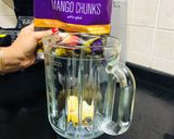 A picture of step 1 of Aam Panna with Mango Chunks 🥭.