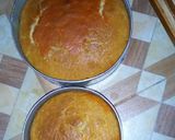 A picture of step 7 of Vanilla/ orange marble cake #4WeeksChallenge.