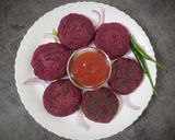 A picture of step 5 of Beetroot Cutlet.