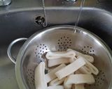 A picture of step 1 of Squid rings pillaw.