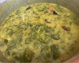 A picture of step 6 of Moong dal palak leaves sabji.