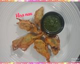 A picture of step 5 of Mirchay ke pakoray.