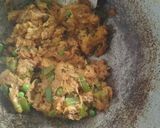 A picture of step 2 of Veg birds nest.
