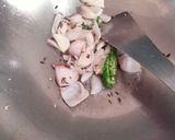 A picture of step 2 of Tori ki sabzi.