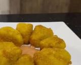A picture of step 8 of Potato triangles.