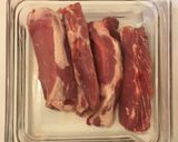 Foto del paso 1 de la receta: Carre de Cerdo con salsa barbacoa al malbec