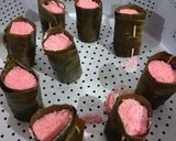 Foto langkah ke 7 dari resep Kue Putu Naga Merah.