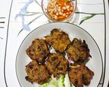 รูปขั้นตอนการทำที่ 4 ของ ทอดมันหัวปลีใส่หมูสับ