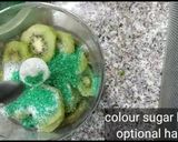 A picture of step 3 of Kiwi lemonade.