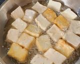 Hình bước làm 1 của món Đậu phụ sốt cà chua (món chay)