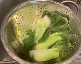 A picture of step 2 of Just in 5 mins! Boiled bok choy with oyster sauce.