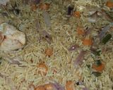 A picture of step 7 of Spicy Chicken Rice.