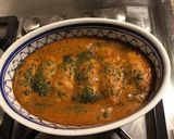 A picture of step 8 of Baked Salmon Quenelles with Lobster Sauce.