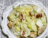 鹽麴雞炒高麗菜的食譜步驟5照片