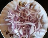 A picture of step 1 of Onion Pakora.