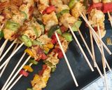 Foto del paso 4 de la receta: Brochetas de pechuga de pollo con verduras a la plancha