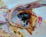 A picture of step 6 of Berry Bliss pan crepe.