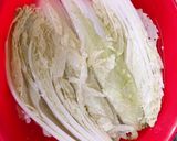 Hình bước làm 1 của món Kim chi cải thảo