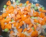 A picture of step 3 of Little Millet Khichdi with Vegetables & Moong Sprouts ---- A Wholesome Platter.