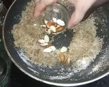 A picture of step 3 of Dhaniya ki panjiri.